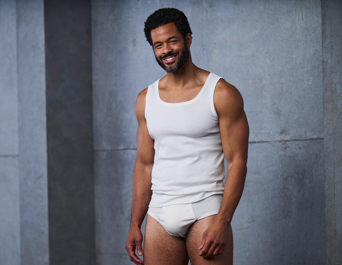 Main action image e.s. Slip fine rib classic, pack of 2 white