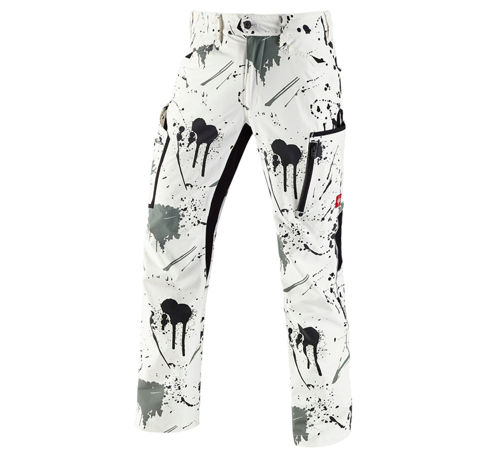 Primary image e.s. Stretch cargo trousers Painter white/black