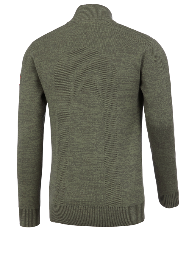 Secondary image e.s. Knitted troyer thyme melange