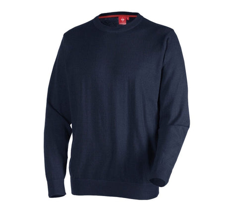 Primary image e.s. Knitted pullover, round neck navy