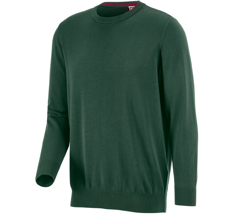 Primary image e.s. Knitted pullover, round neck green