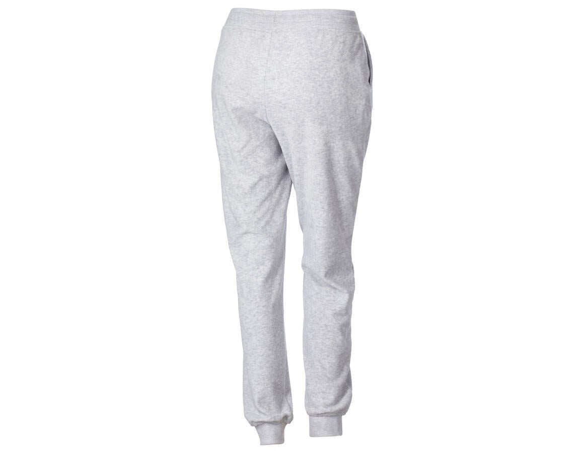 Secondary image e.s. Sweat trousers Terry, ladies' grey melange