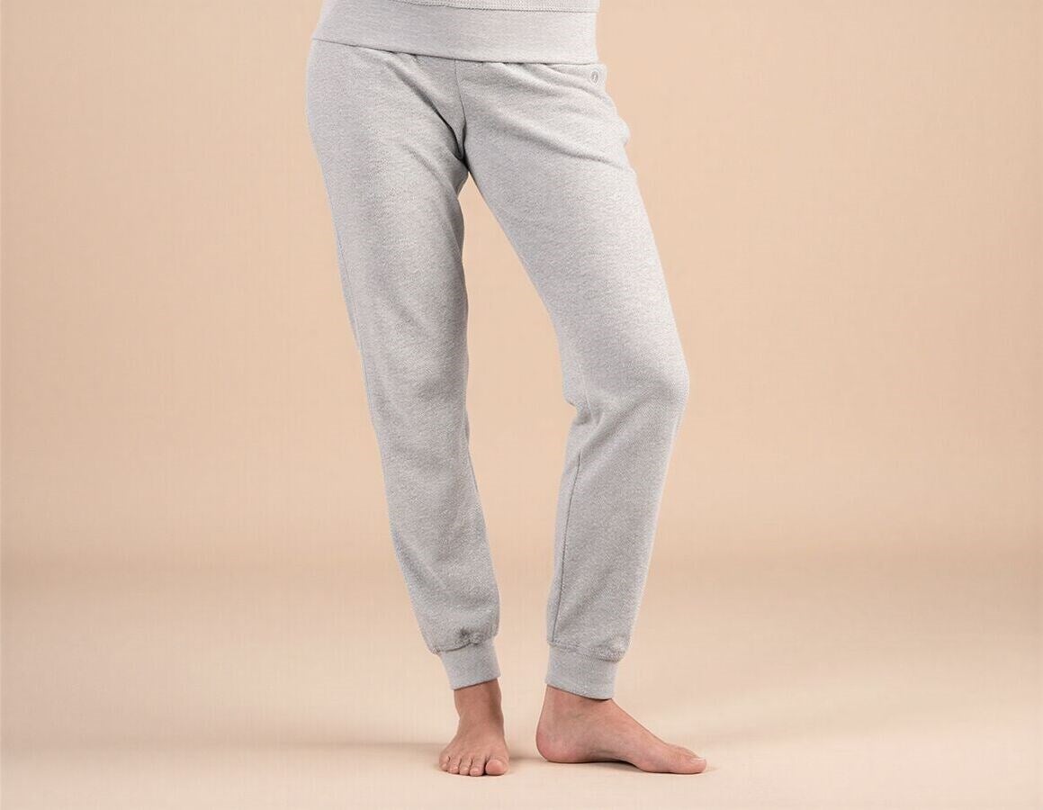 Main action image e.s. Sweat trousers Terry, ladies' grey melange