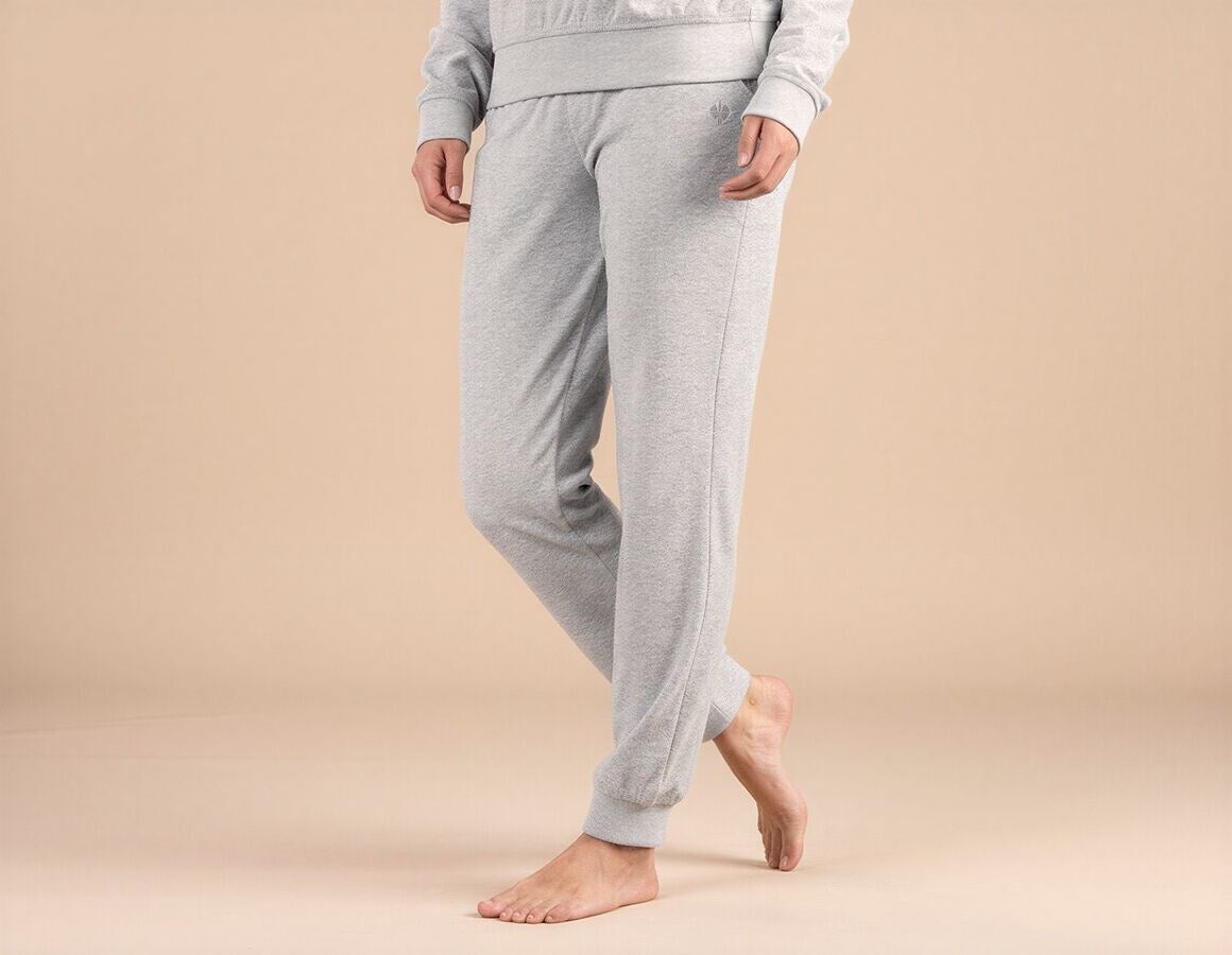 Additional image 1 e.s. Sweat trousers Terry, ladies' grey melange