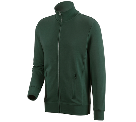 Primary image e.s. Sweat jacket poly cotton green