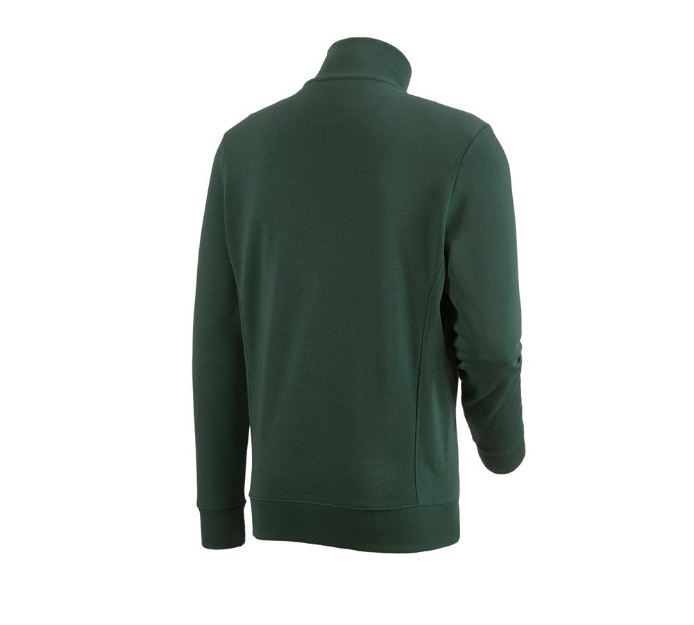 Secondary image e.s. Sweat jacket poly cotton green