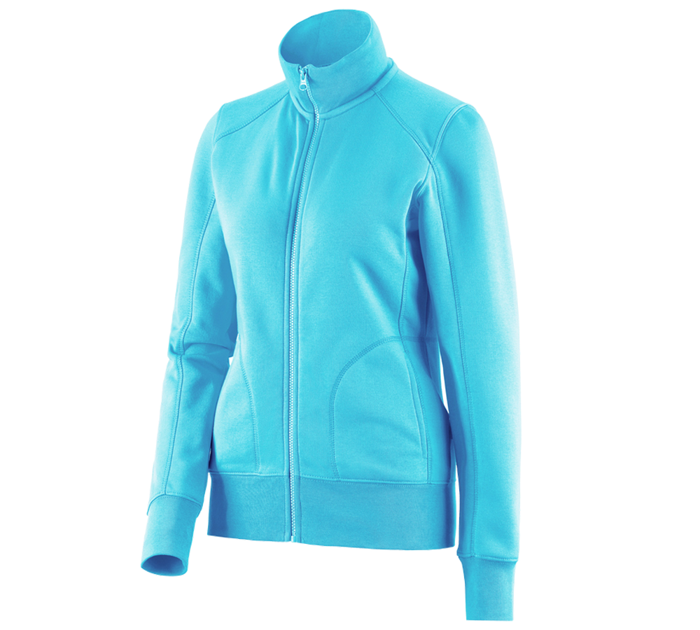 Primary image e.s. Sweat jacket poly cotton, ladies' capri