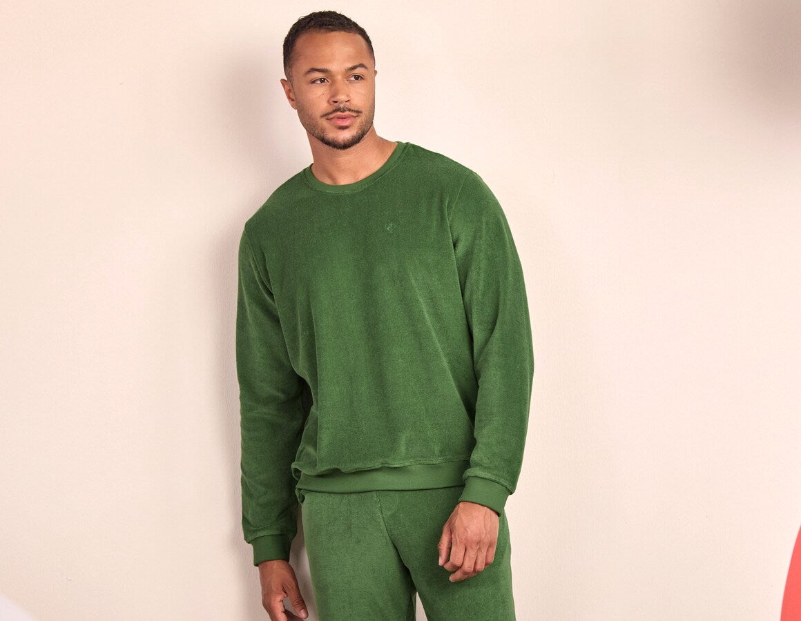 Main action image e.s. Sweatshirt Terry nordicgreen