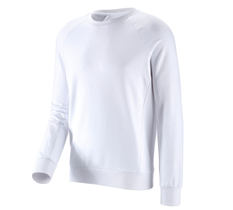 Primary image e.s. Sweatshirt cotton stretch white