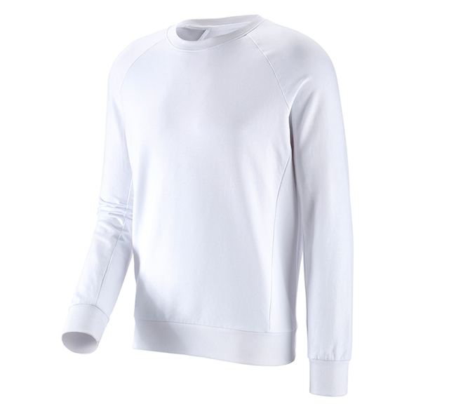 Primary image e.s. Sweatshirt cotton stretch white
