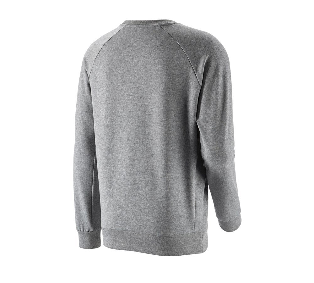 Secondary image e.s. Sweatshirt cotton stretch grey melange