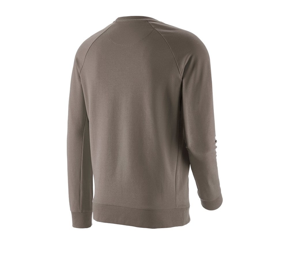Secondary image e.s. Sweatshirt cotton stretch stone