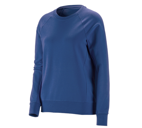 Primary image e.s. Sweatshirt cotton stretch, ladies' alkaliblue