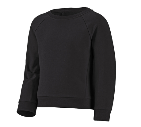 Primary image e.s. Sweatshirt cotton stretch, children's black