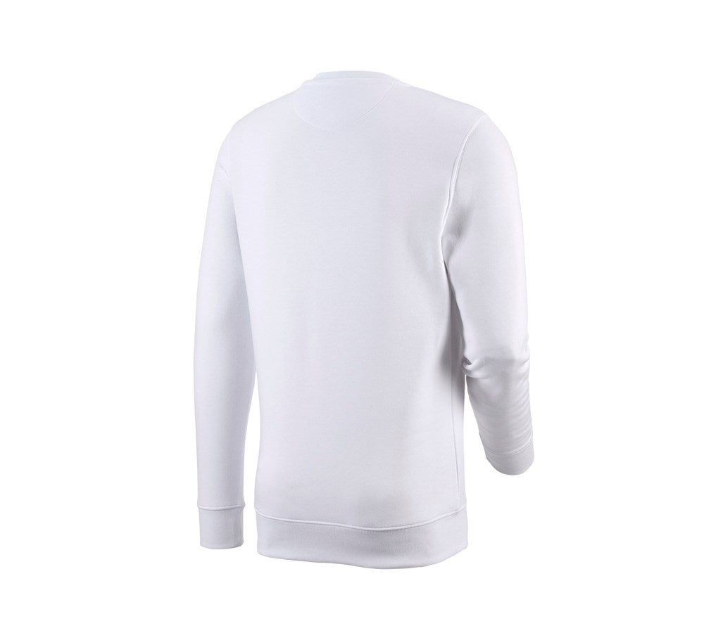 Secondary image e.s. Sweatshirt poly cotton white