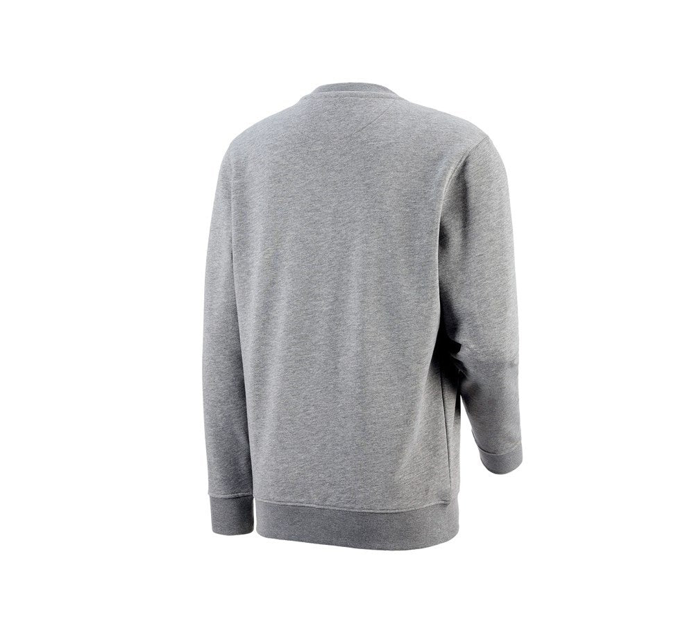 Secondary image e.s. Sweatshirt poly cotton grey melange