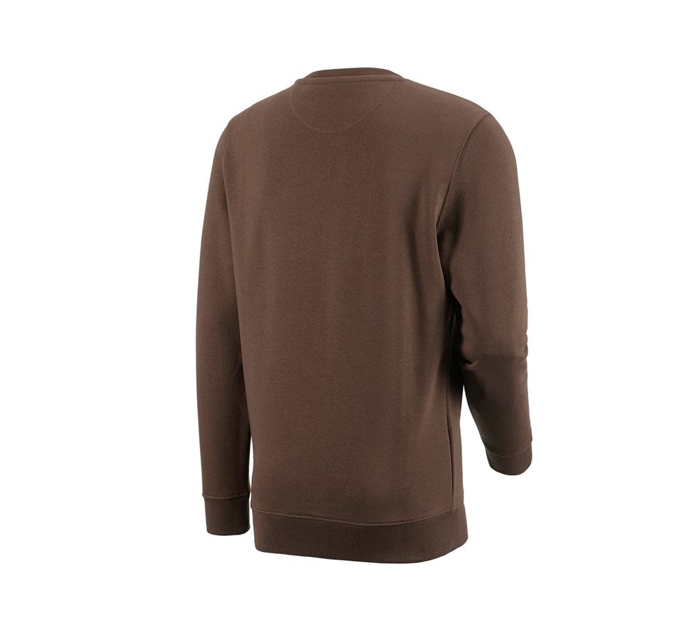 Secondary image e.s. Sweatshirt poly cotton hazelnut