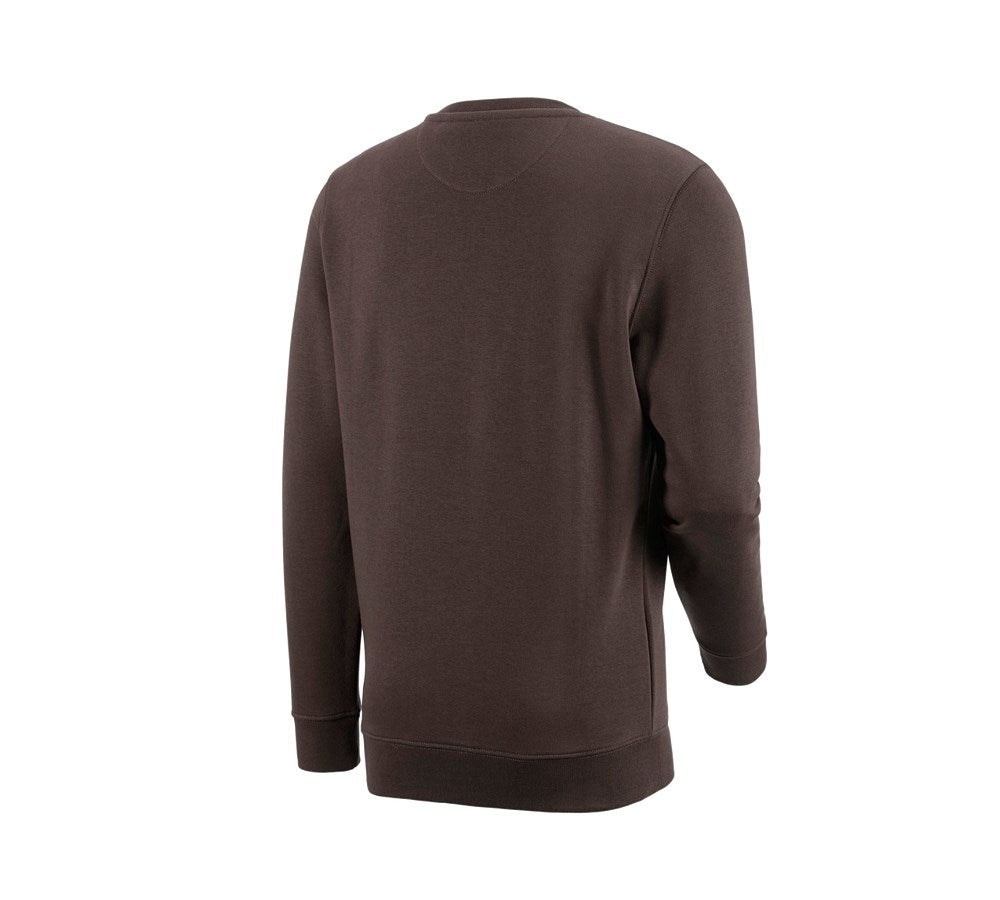 Secondary image e.s. Sweatshirt poly cotton chestnut