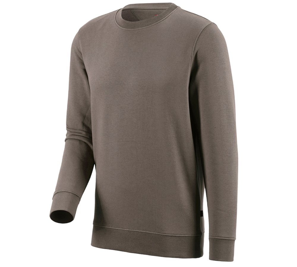 Primary image e.s. Sweatshirt poly cotton pebble