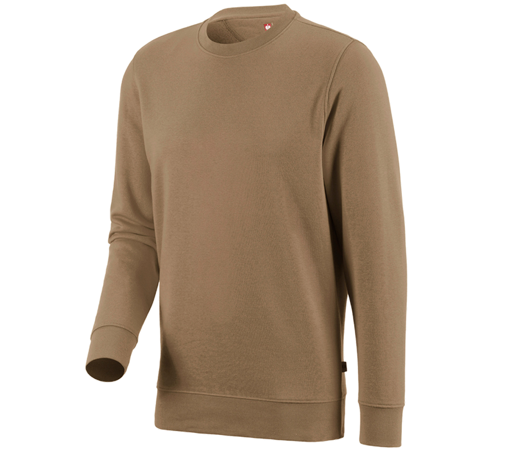 Primary image e.s. Sweatshirt poly cotton khaki