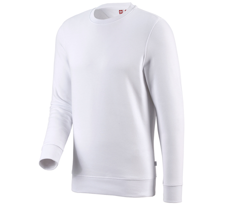 Primary image e.s. Sweatshirt poly cotton white