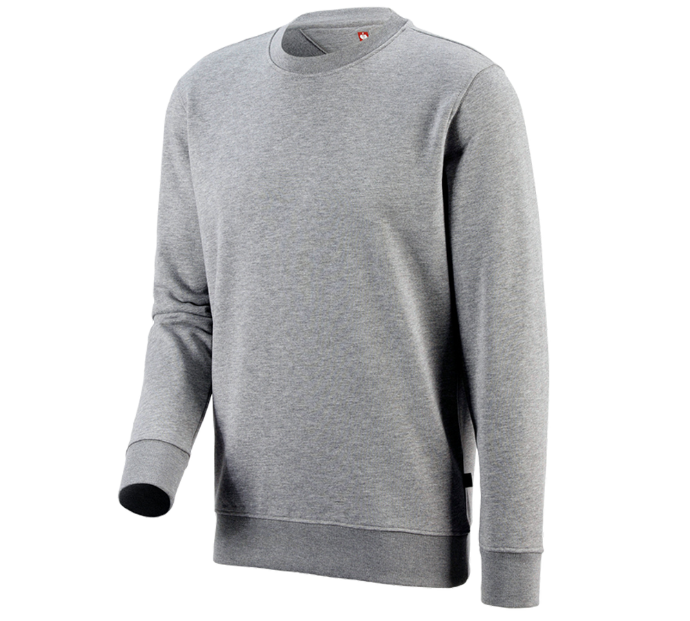 Primary image e.s. Sweatshirt poly cotton grey melange