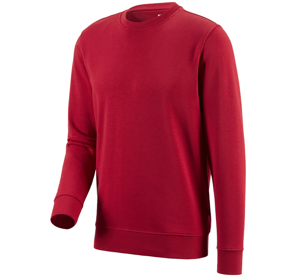 Primary image e.s. Sweatshirt poly cotton red