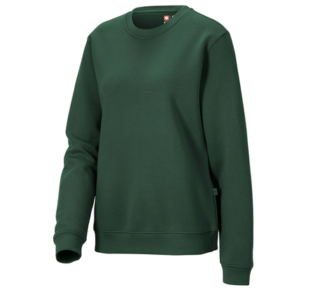 Primary image e.s. Sweatshirt poly cotton, ladies' green