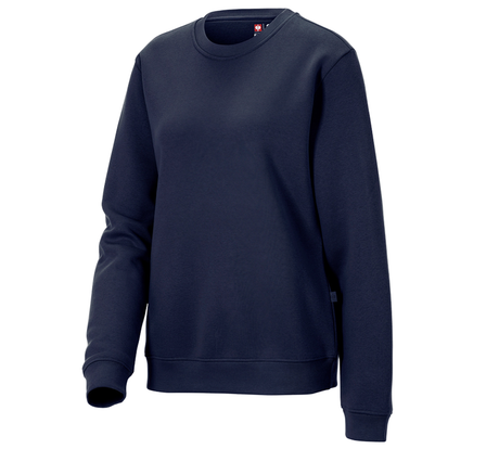 Primary image e.s. Sweatshirt poly cotton, ladies' navy