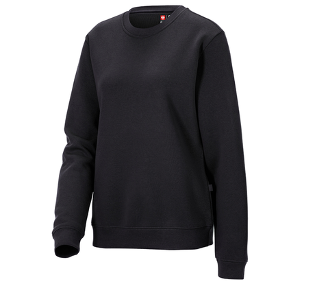 Primary image e.s. Sweatshirt poly cotton, ladies' black