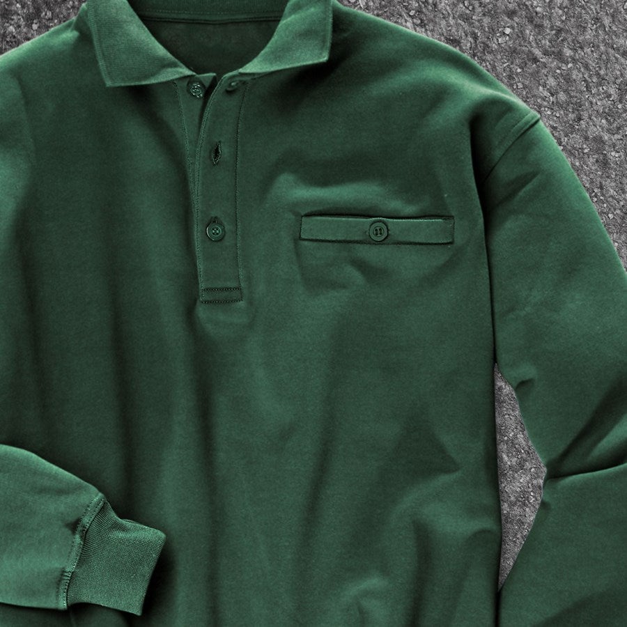 Detailed image e.s. Sweatshirt poly cotton Pocket green