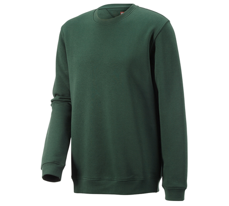 Primary image e.s. Sweatshirt poly cotton, long fit green