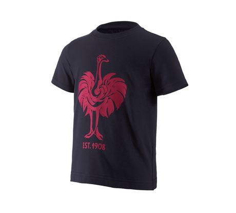 Primary image e.s. T-shirt 1908, children navy/berry