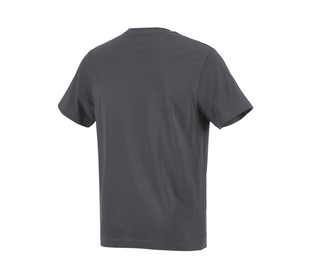 Secondary image e.s. T-shirt cotton anthracite