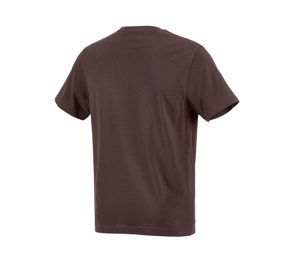 Secondary image e.s. T-shirt cotton brown