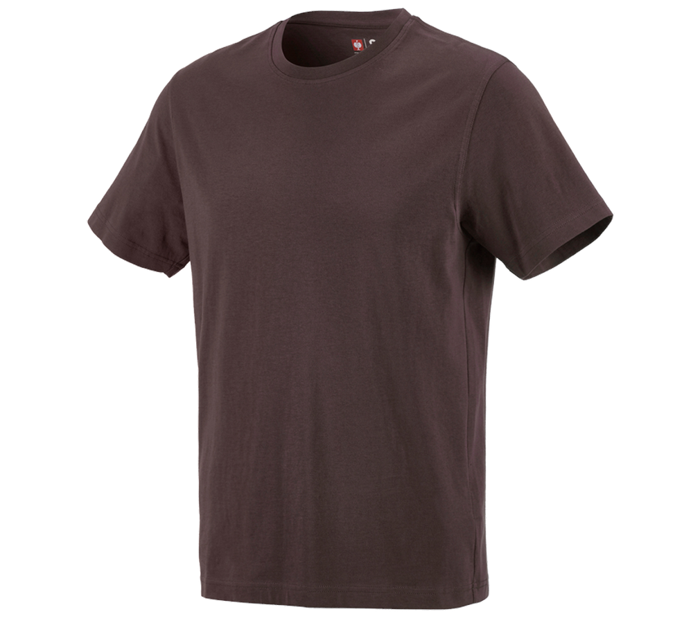 Primary image e.s. T-shirt cotton brown