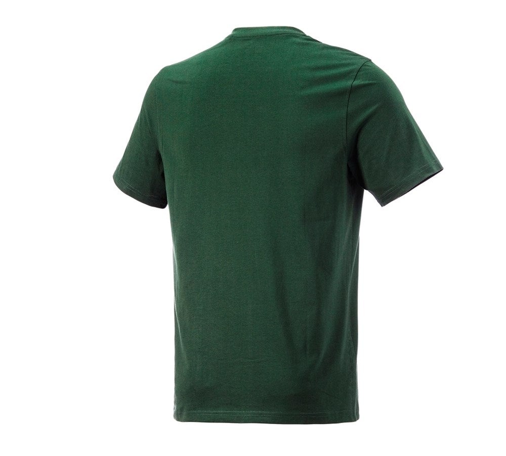 Secondary image e.s. T-shirt cotton V-Neck green