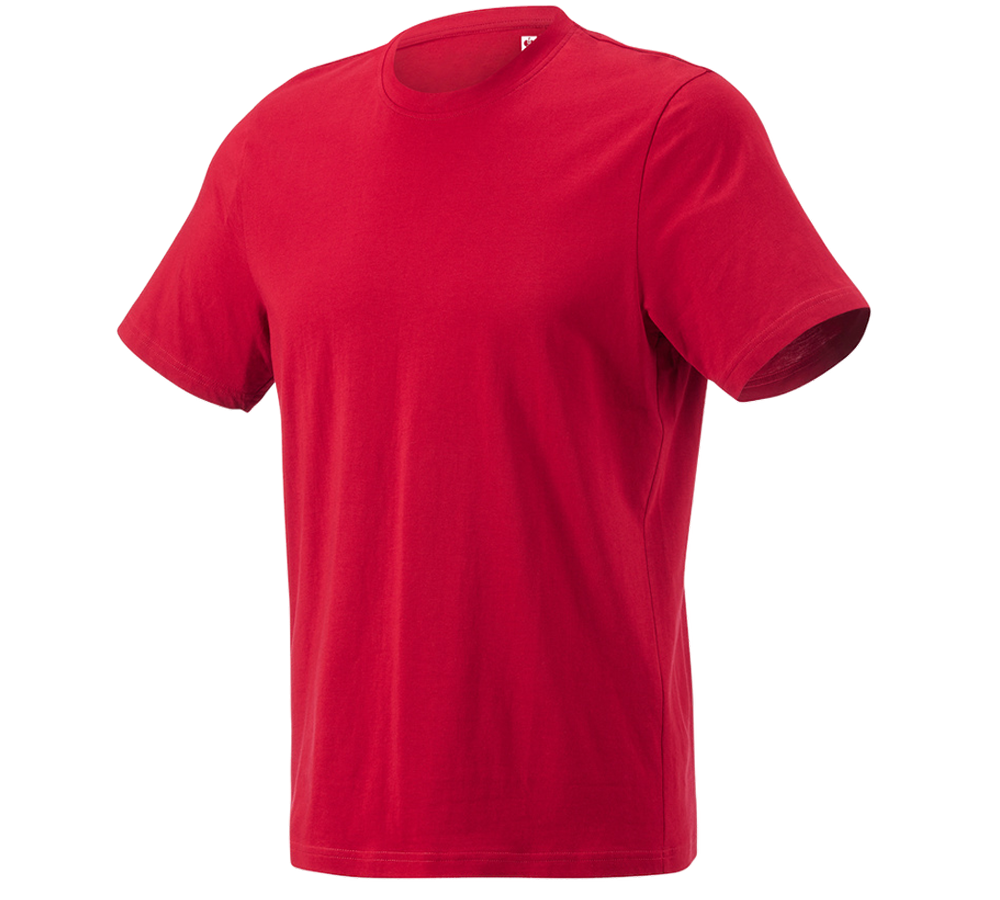 Primary image e.s. T-shirt cotton light fiery red