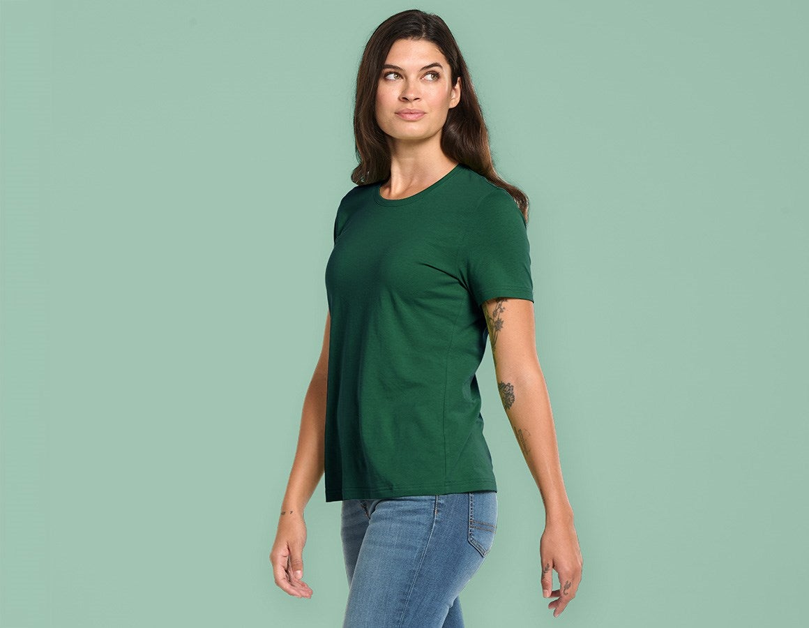 Additional image 1 e.s. T-shirt cotton light, ladies' green