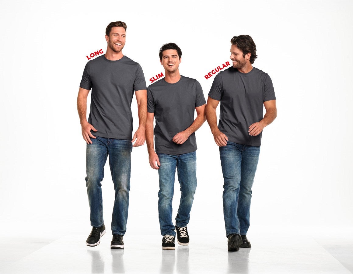 Additional image 2 e.s. T-shirt cotton, long fit white