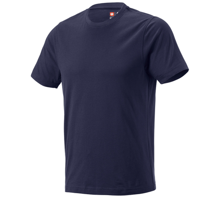 Primary image e.s. T-shirt cotton, slim fit navy