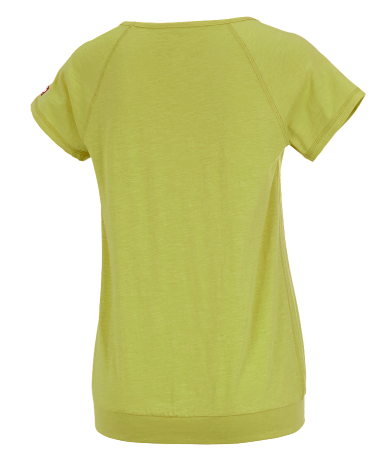 Secondary image e.s. T-shirt cotton slub, ladies' maygreen
