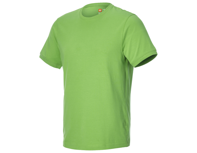 Primary image e.s. T-shirt cotton stretch seagreen