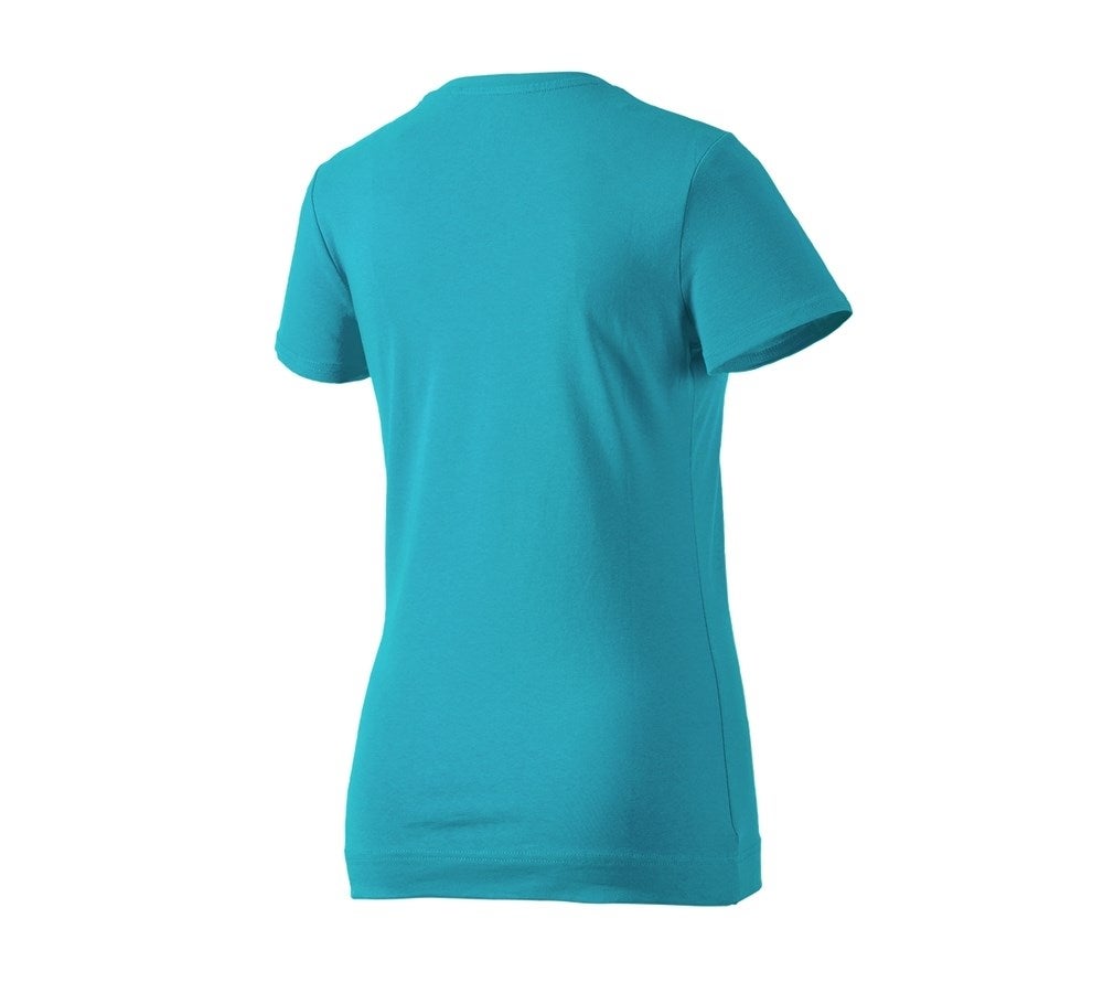 Secondary image e.s. T-shirt cotton stretch, ladies' ocean