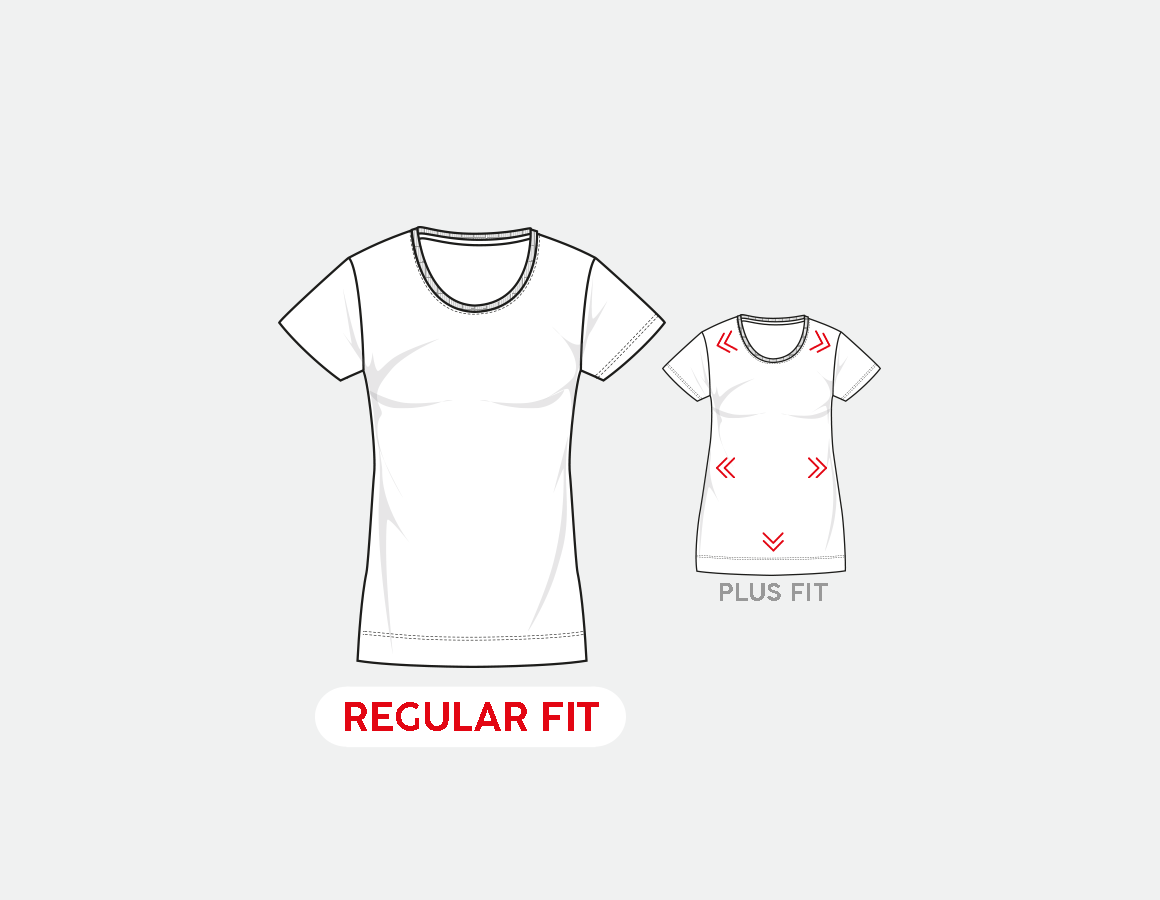 Additional image 2 e.s. T-shirt cotton stretch, ladies' black