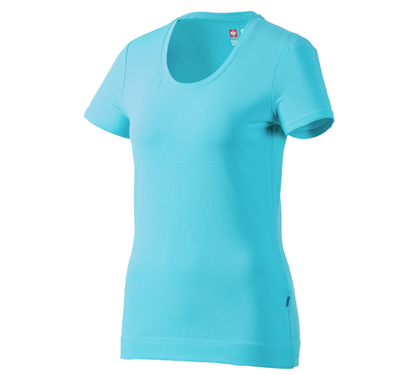 Primary image e.s. T-shirt cotton stretch, ladies' capri