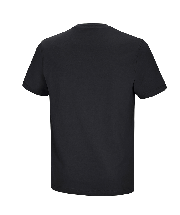 Secondary image e.s. T-shirt cotton stretch Pocket black