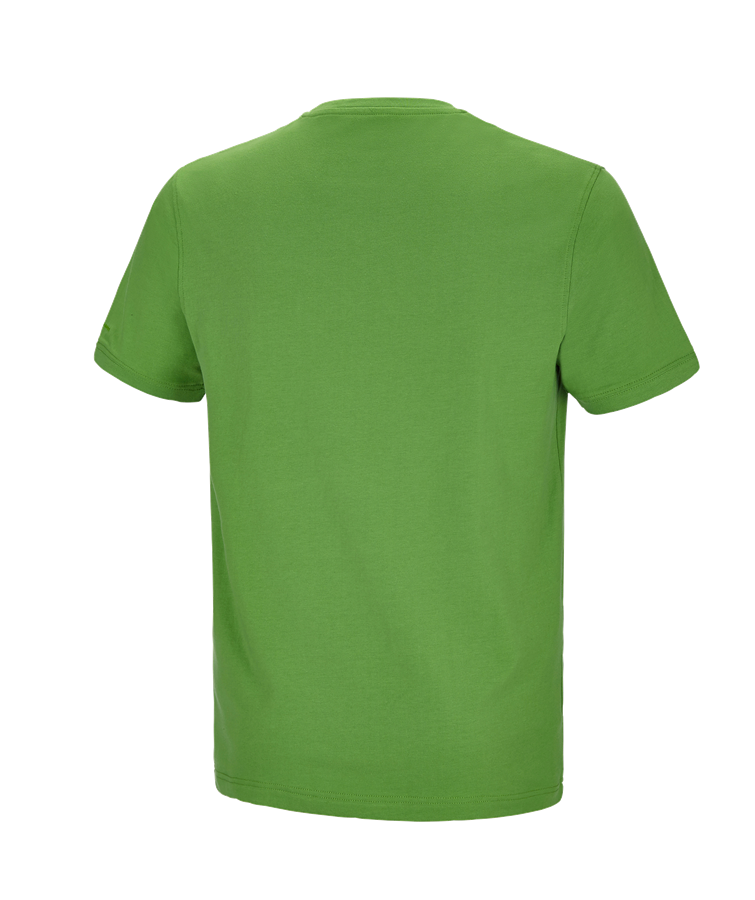 Secondary image e.s. T-shirt cotton stretch Pocket seagreen