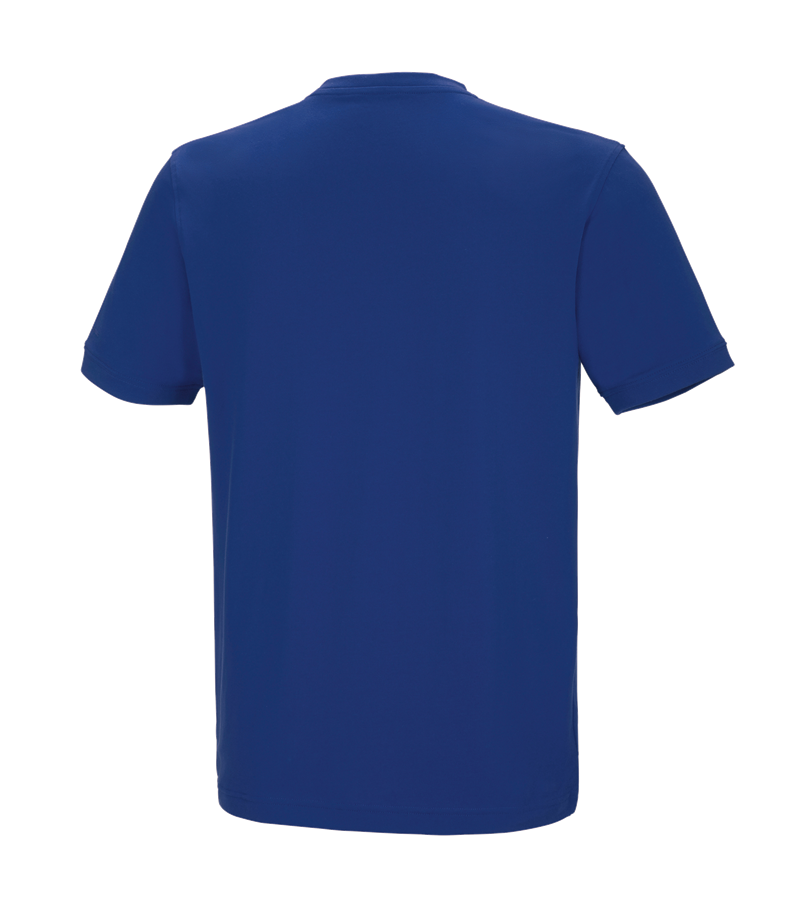 Secondary image e.s. T-shirt cotton stretch V-Neck royal