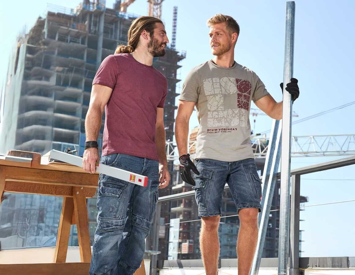 Additional image 1 e.s. T-Shirt denim workwear taupe vintage
